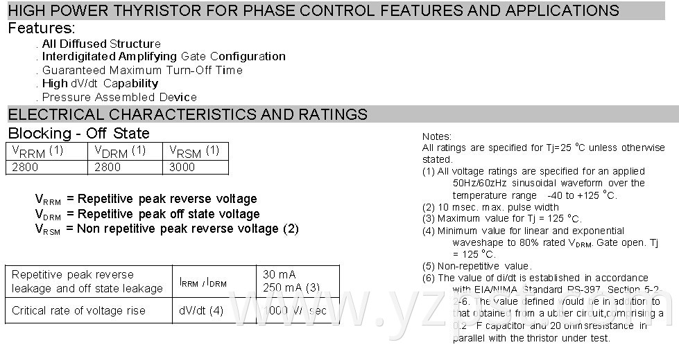  High Power Thyristor